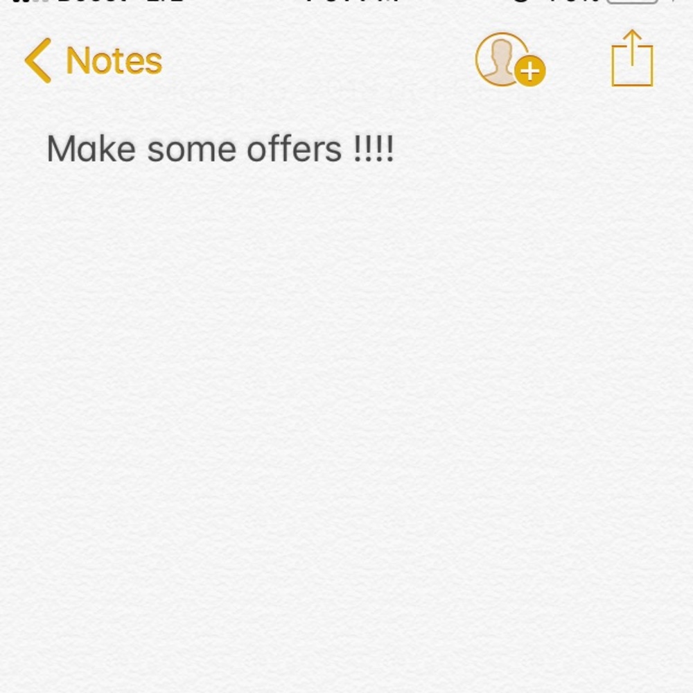 Shoot me some offers